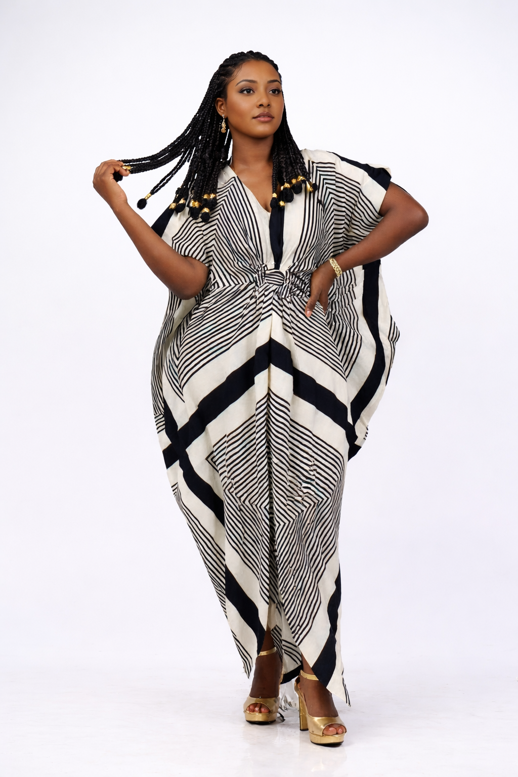 Midnight Lines Kaftan