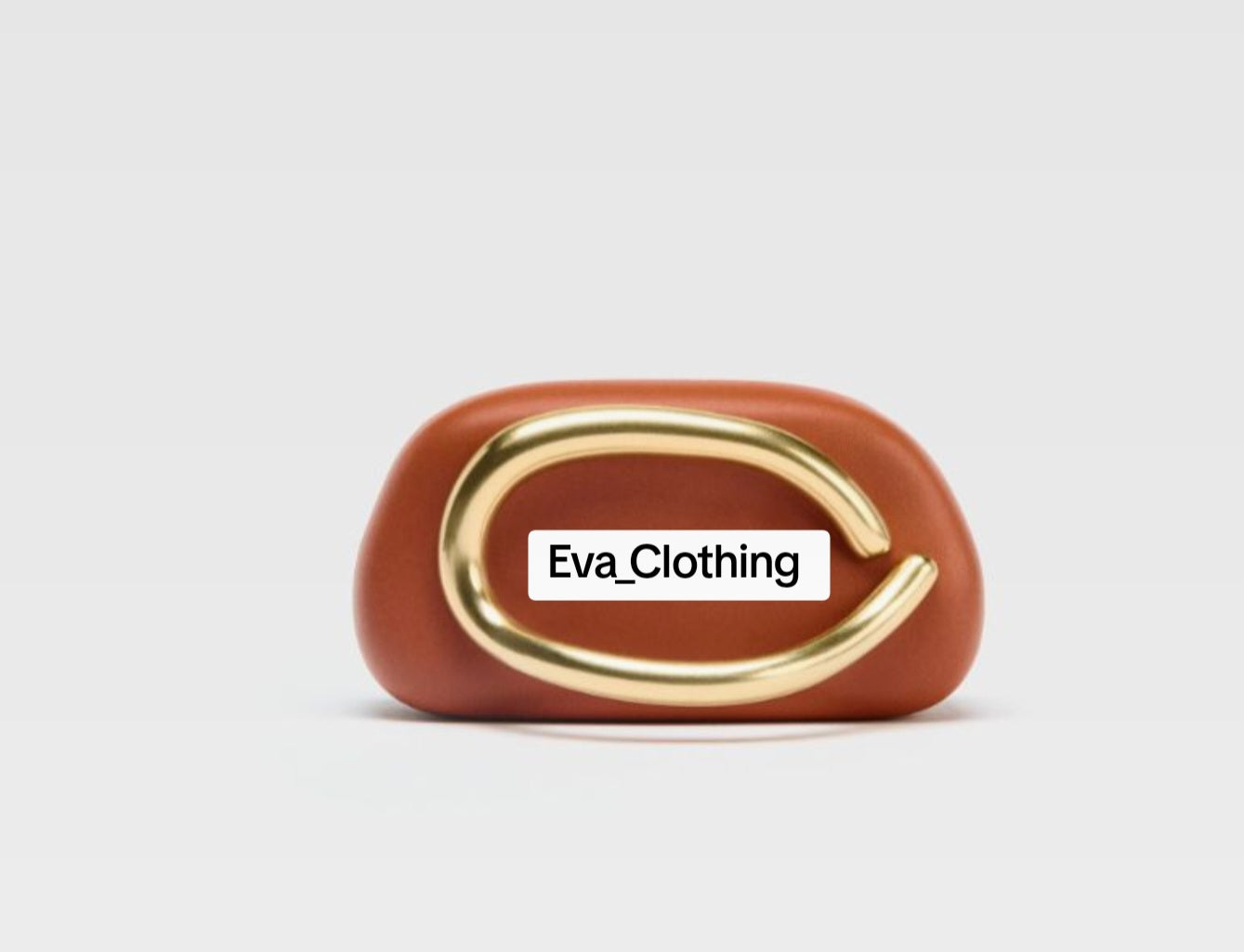 Golden Curve Clutch bag