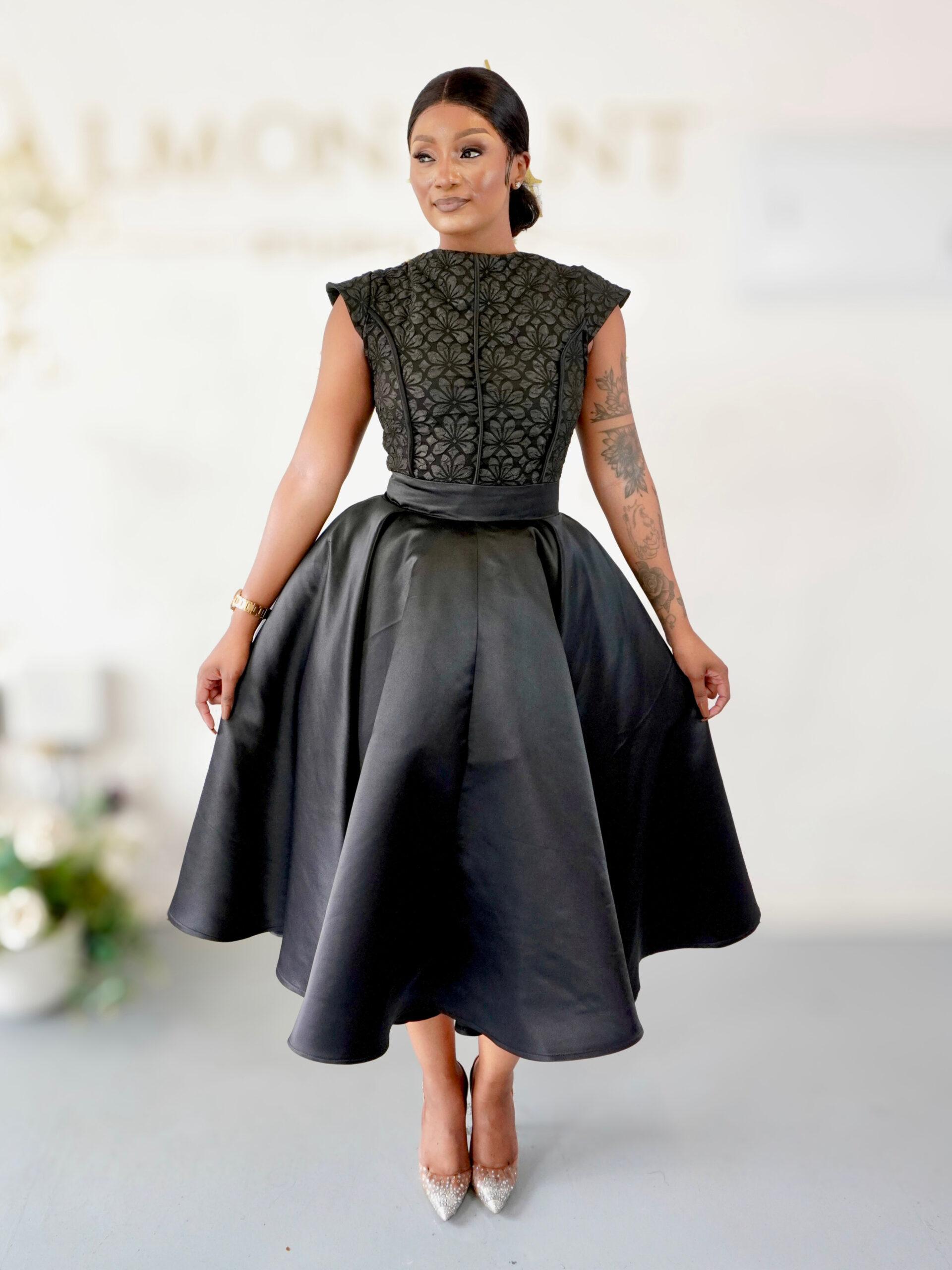 The Regalia Noir Midi Dress
